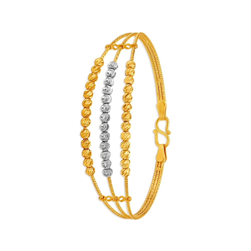 Sparkling Beaded Gold Bangle,,hi-res image number null