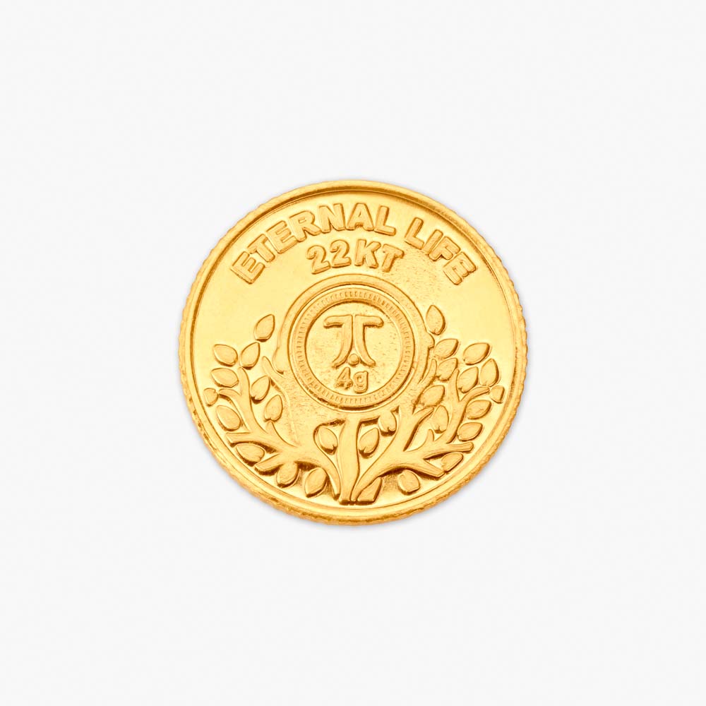 Auspicious Banyan tree 22 karat Gold Coin,,hi-res image number null