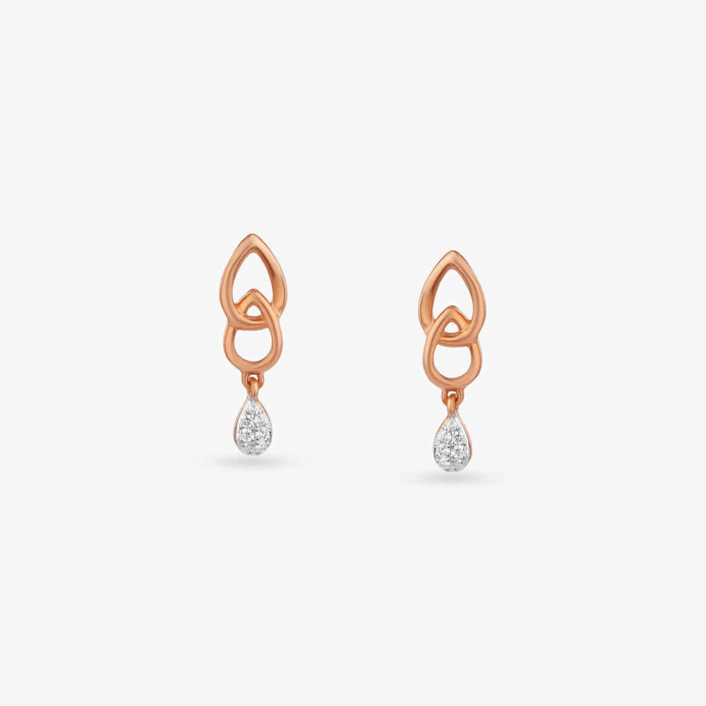 Enchanted Loop Diamond Drop Earrings,,hi-res image number null