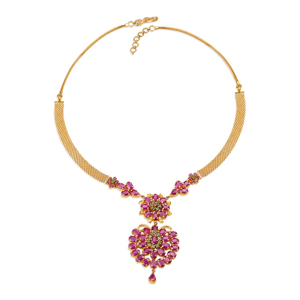 Sumakhya Ruby and Emerald Necklace,,hi-res image number null