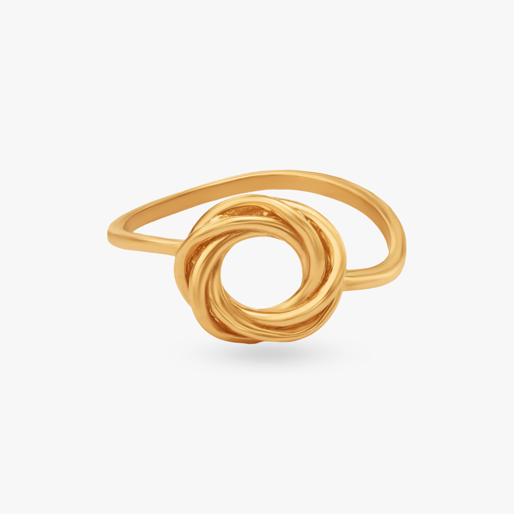 Twist Orbit Gold Ring,,hi-res image number null