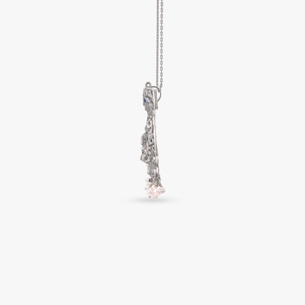 Lakshmi Rhapsody Silver Pendant,,hi-res image number null