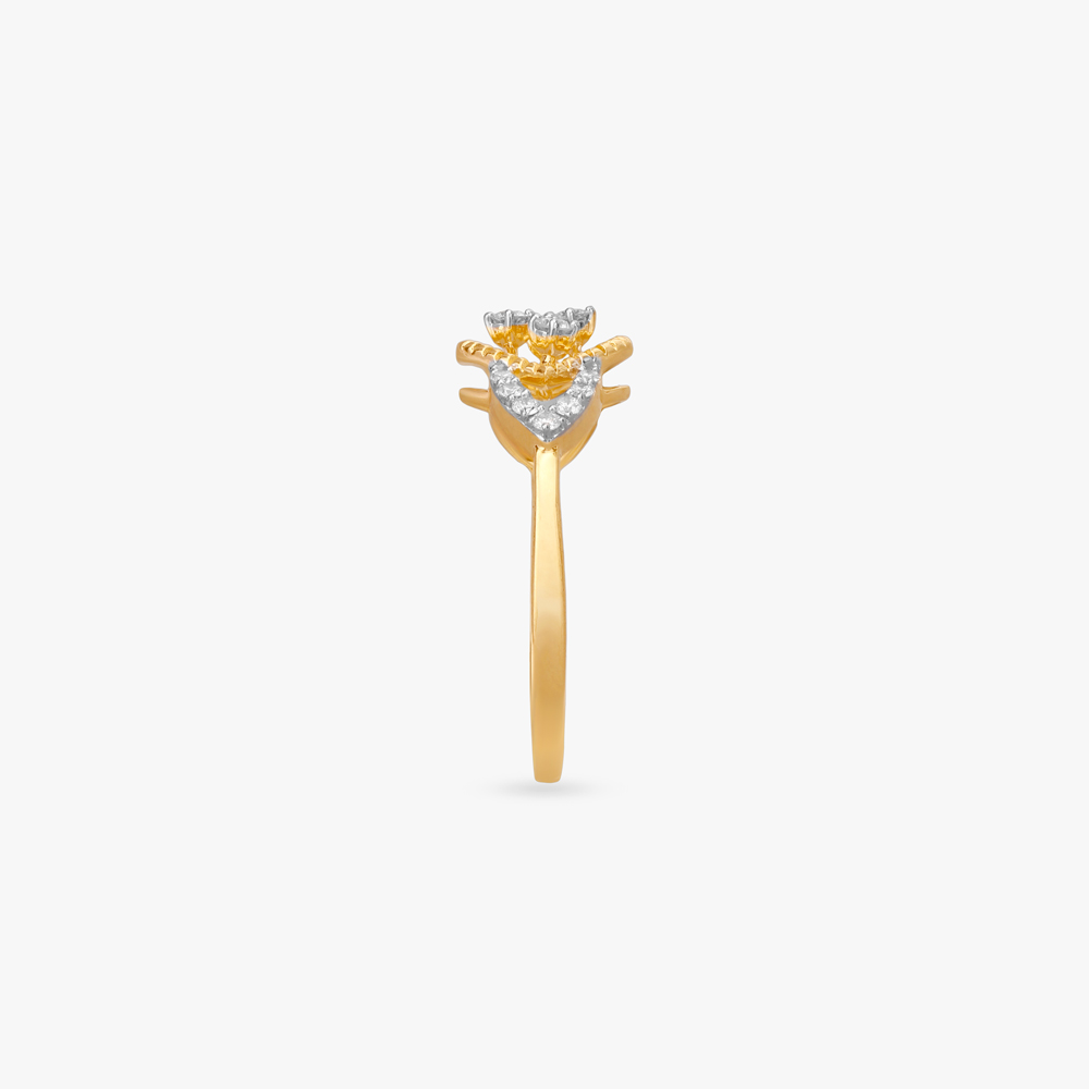 Playful Cascade Diamond Finger Ring,,hi-res image number null