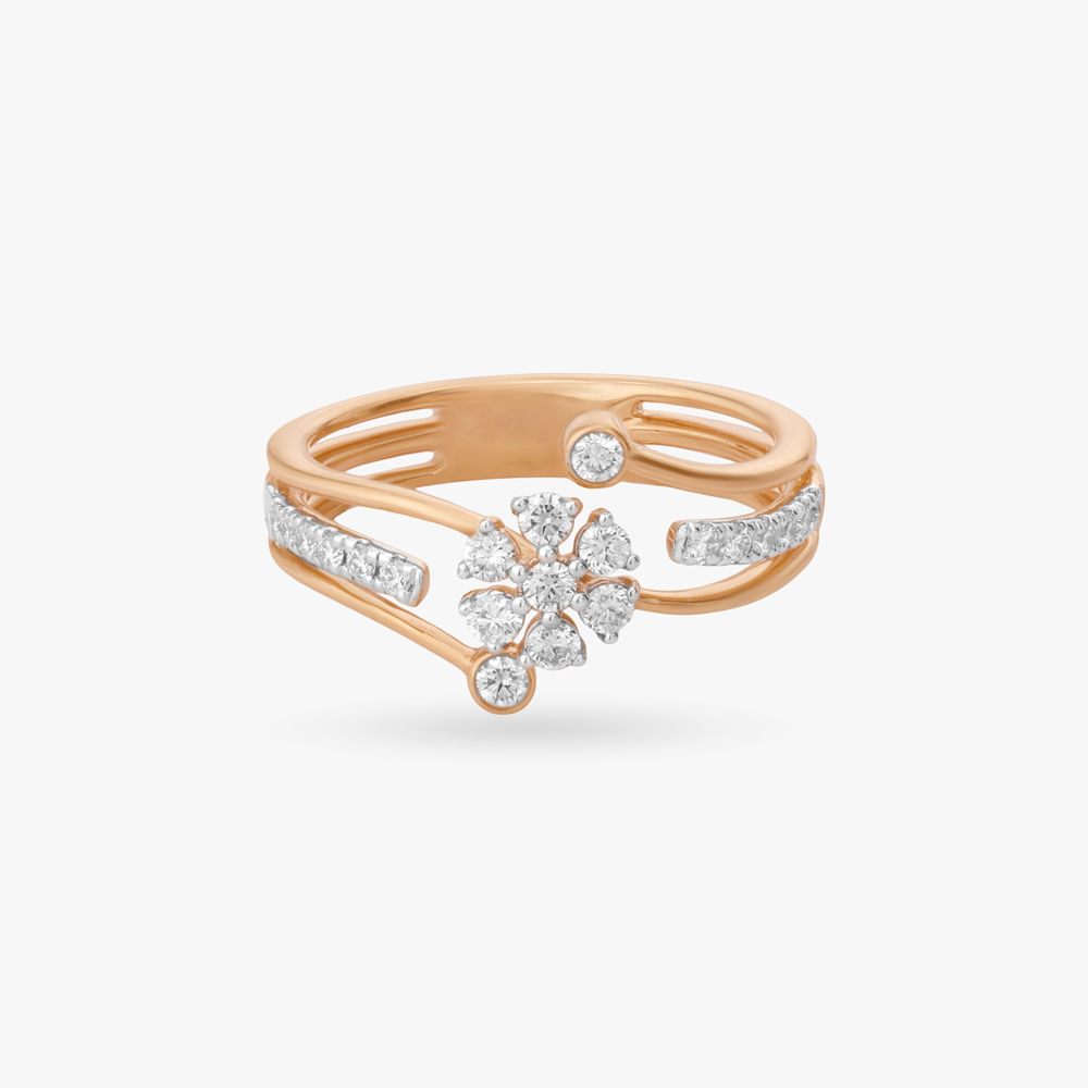 Floral Embrace Diamond Ring,,hi-res image number null