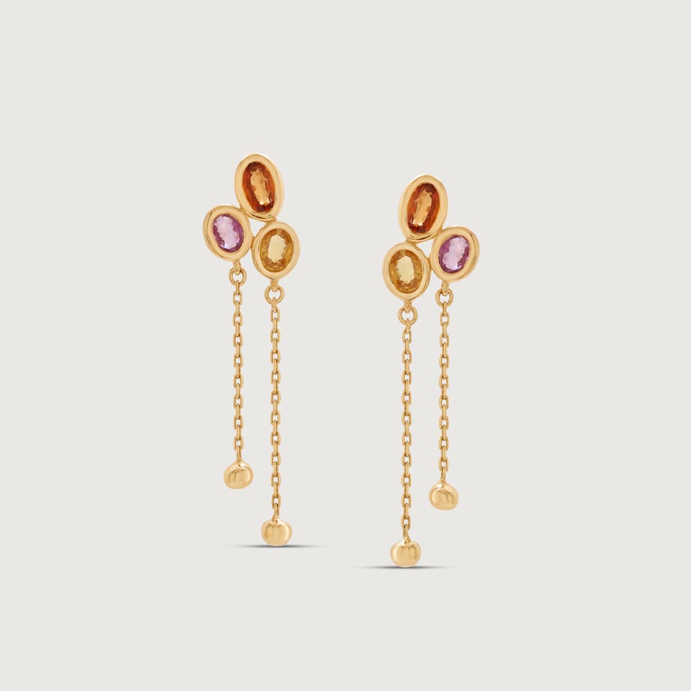 Playful Charm Sapphire Drop Earrings,,hi-res image number null