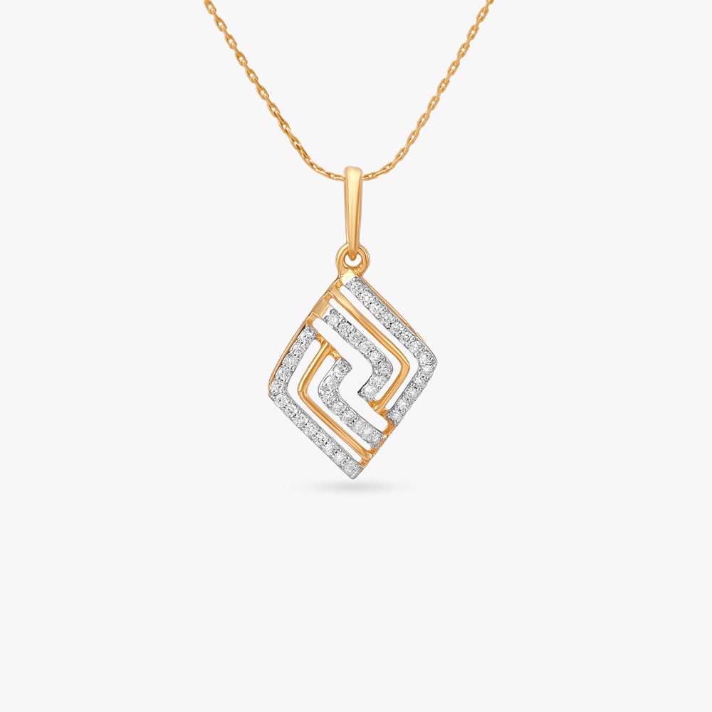 

Deco Dreamlines Diamond Pendant and Earrings Set