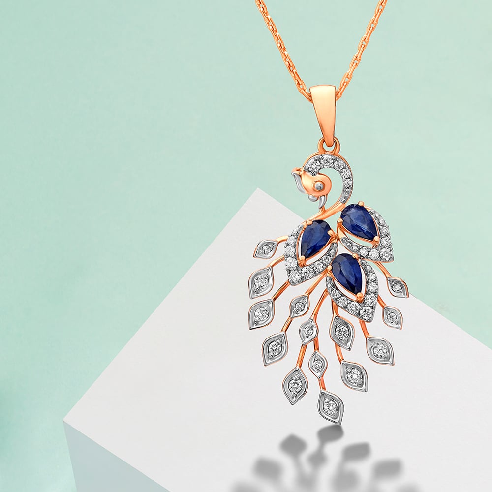 Tanishq blue sapphire necklace outlet