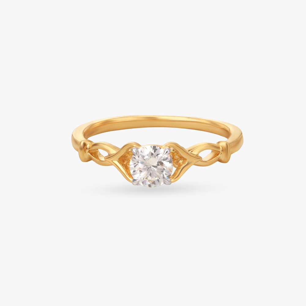Willow Embrace Solitaire Ring,,hi-res image number null