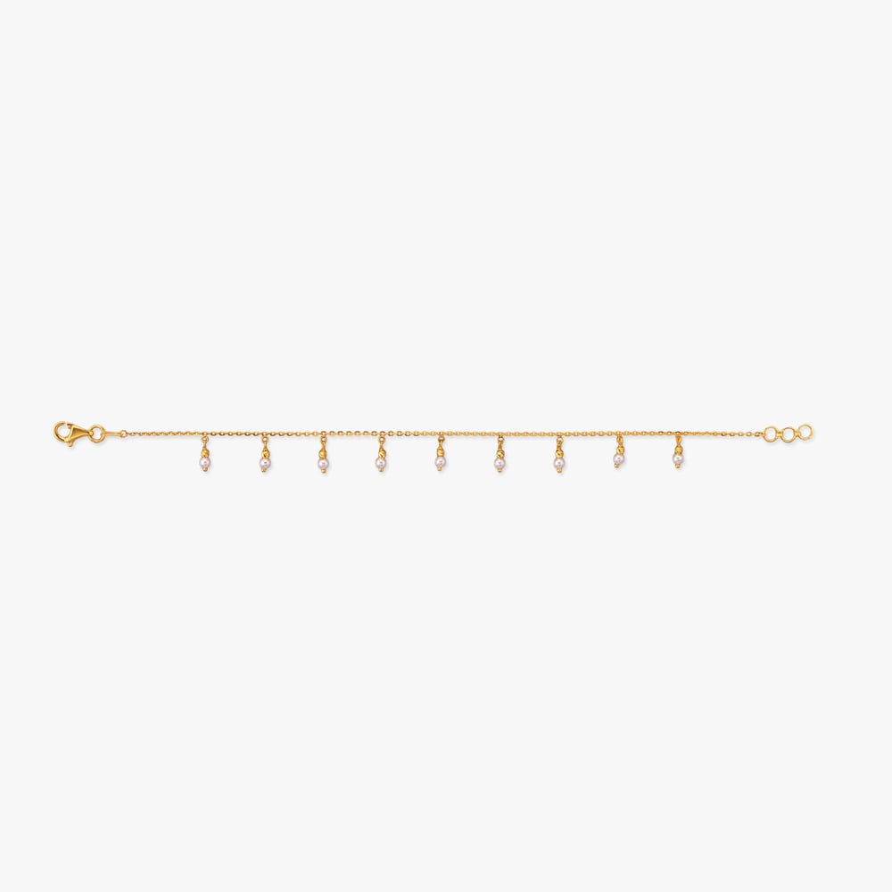 Dewdrop Fringe Gold Bracelet,,hi-res image number null