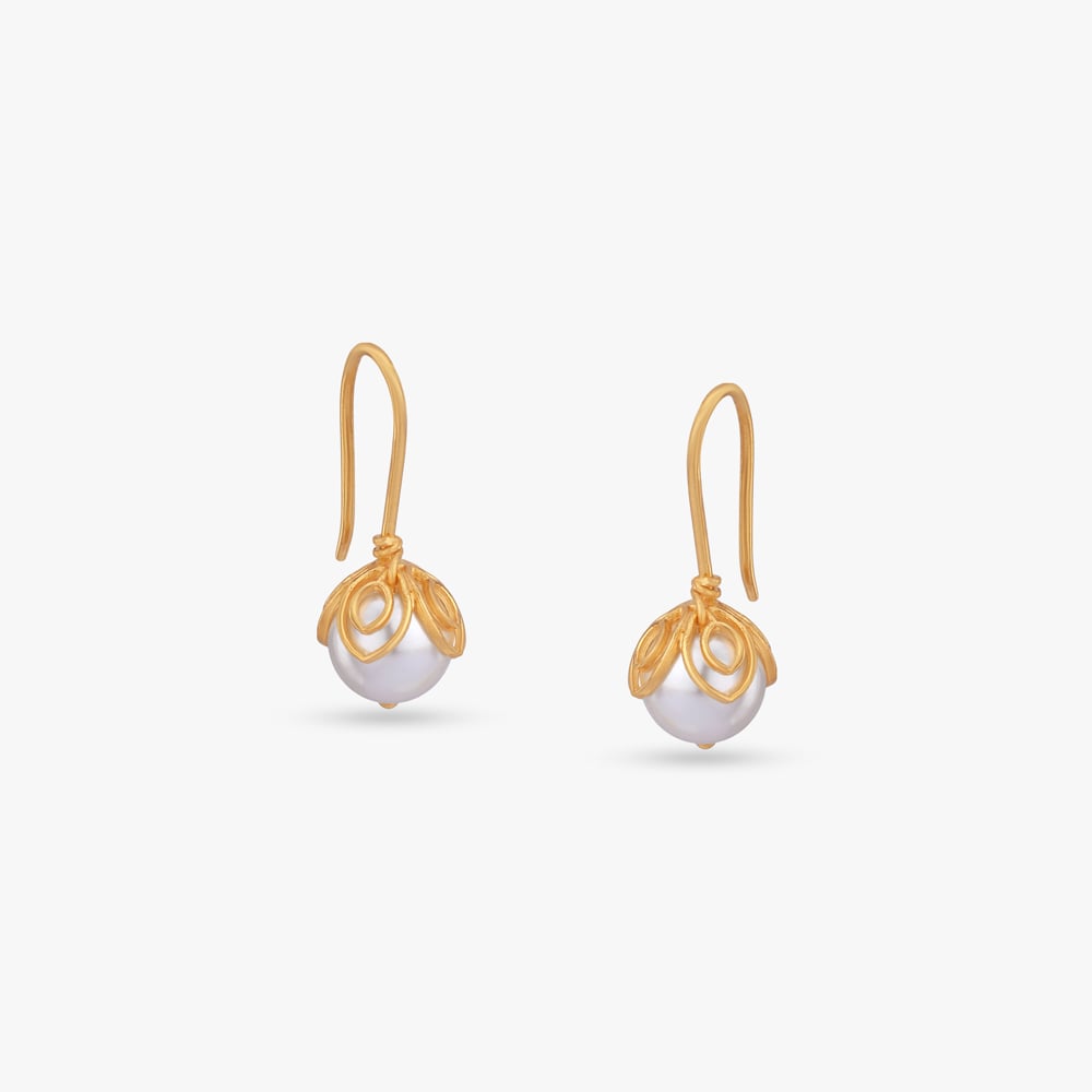 

Whirling Glow Gold Hoop Earrings