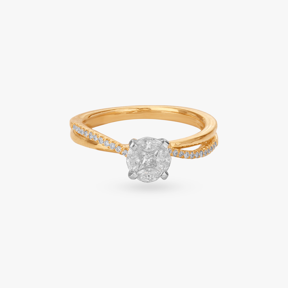 Radiant Crest Diamond Ring,,hi-res image number null