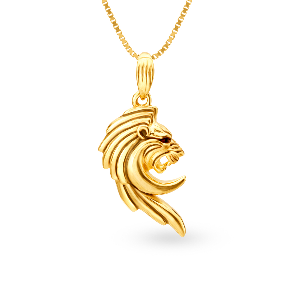 Flamboyant Lion Pendant for Men