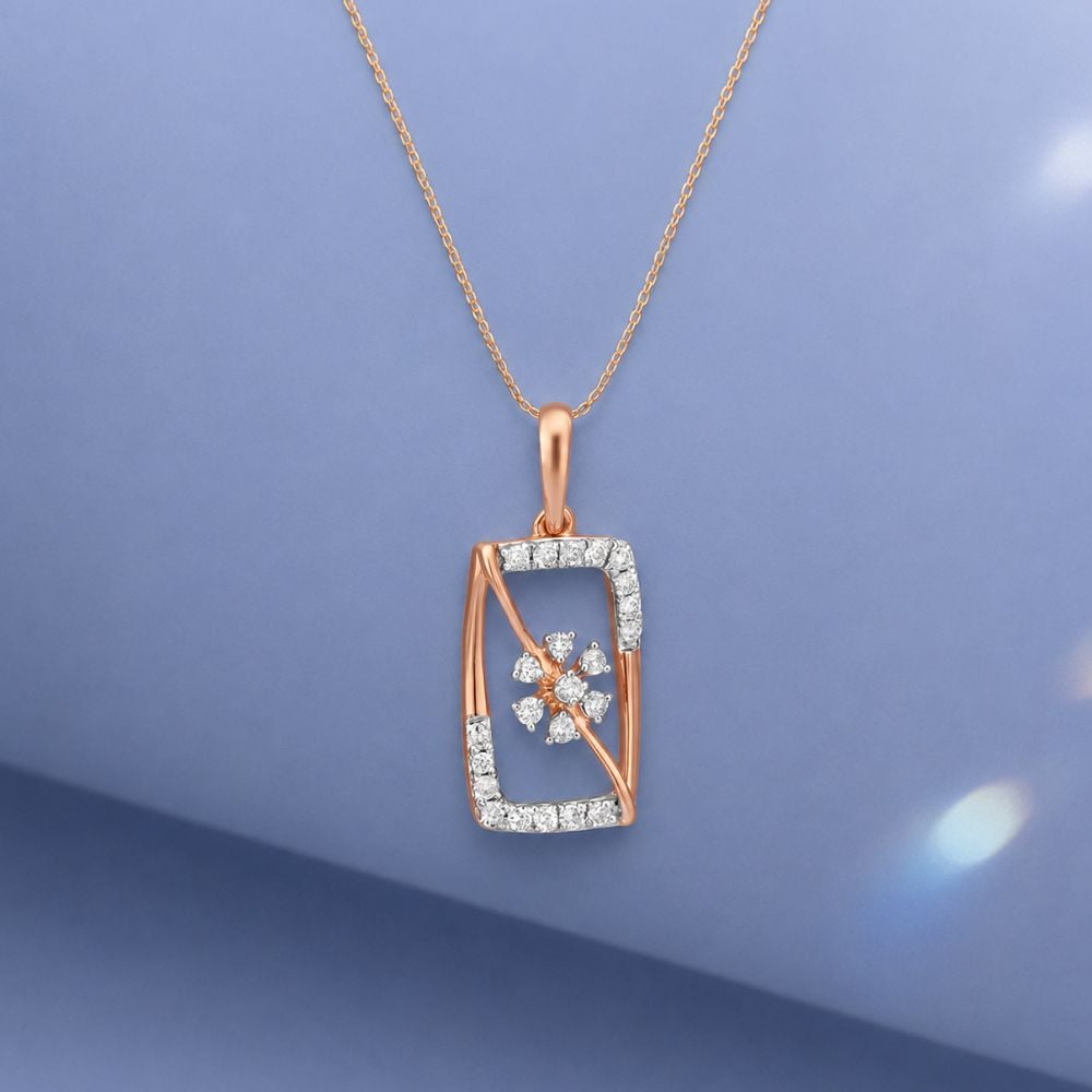 Floating Petal Diamond Pendant,,hi-res image number null