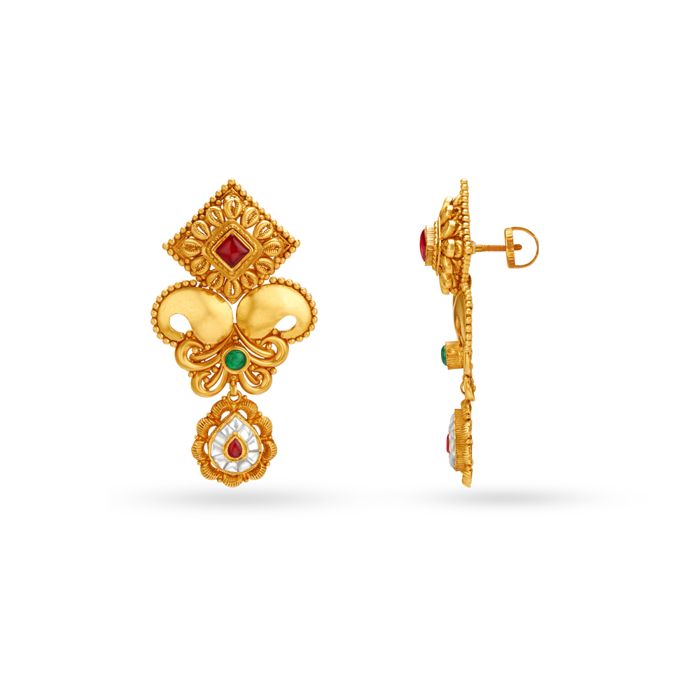 Beautiful Antique Drop Earrings,,hi-res image number null