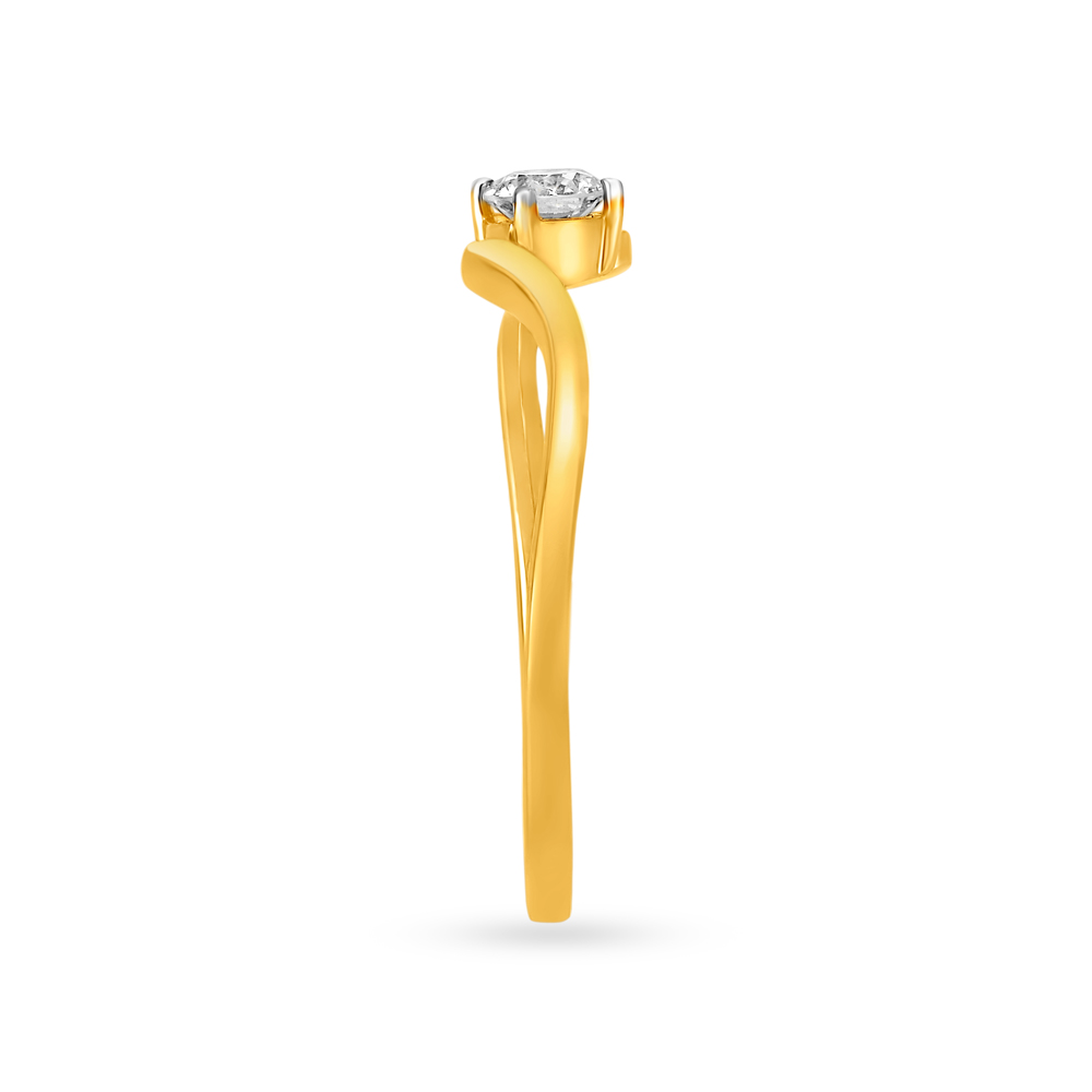 Single Stone Solitaire Look Diamond Finger Ring,,hi-res image number null