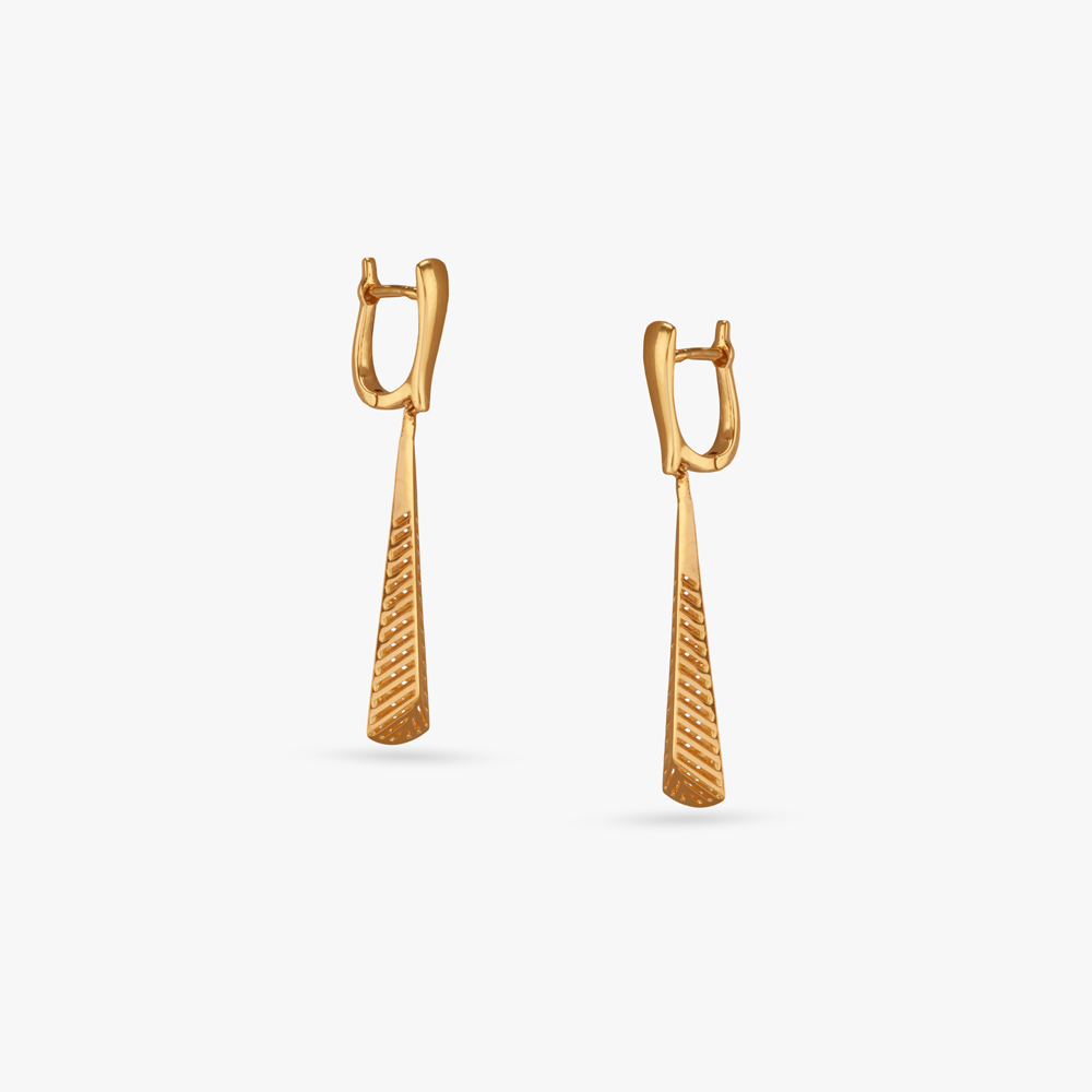 Timeless Taper Gold Hoop Earrings,,hi-res image number null