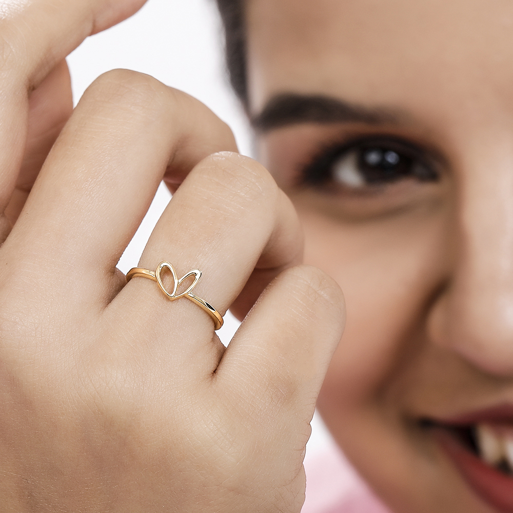 14KT Yellow Gold Rare Love Ring,,hi-res image number null