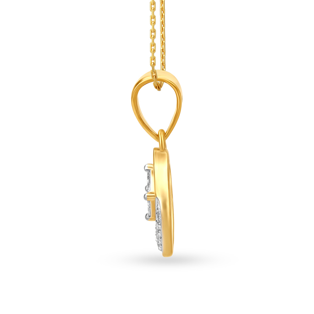 Rhombic Shape Diamond Pendant and Earrings Set,,hi-res image number null