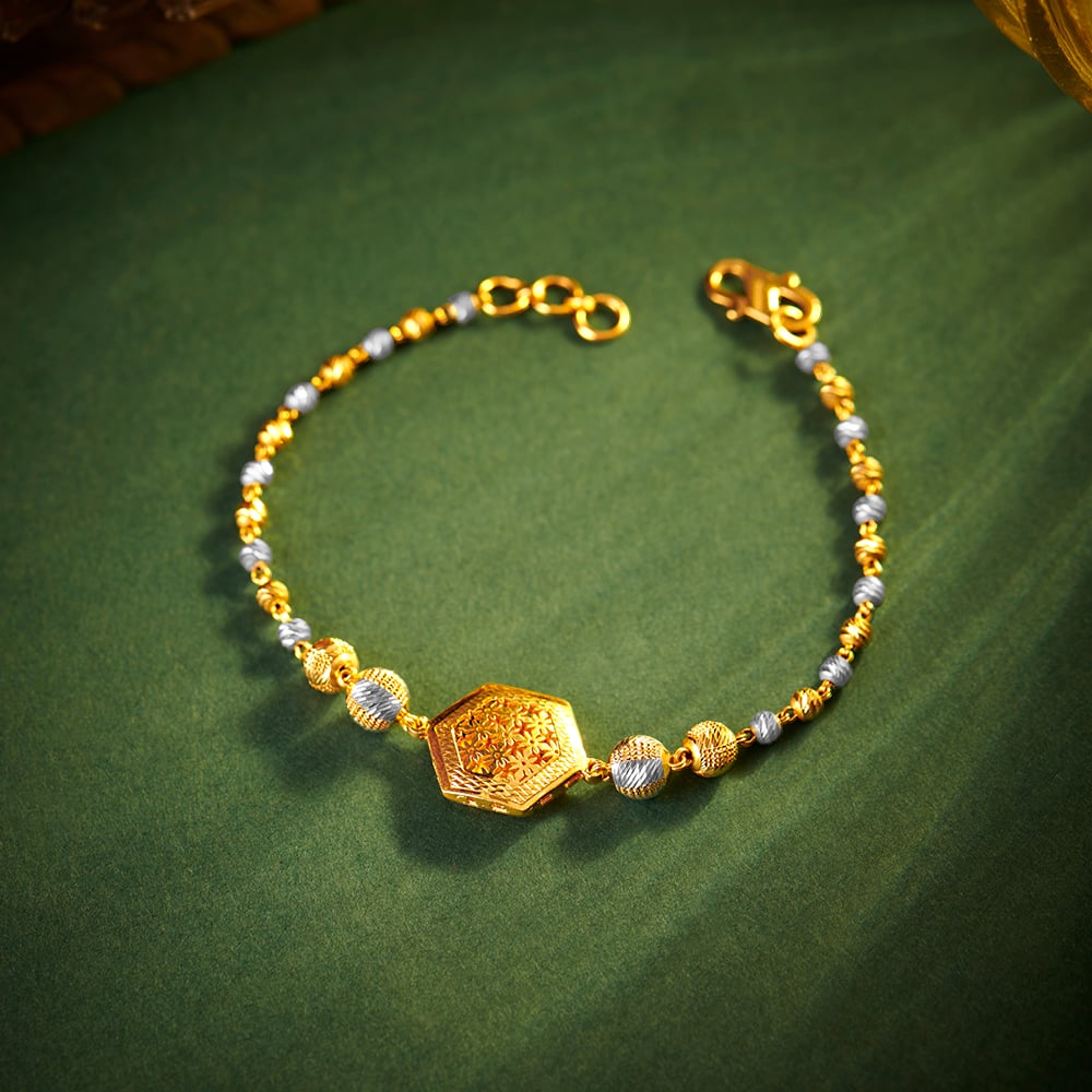 Buy Latest Orange Color Stone Daily Wear Simple Gold Thin Bracelet for  Ladies-tiepthilienket.edu.vn