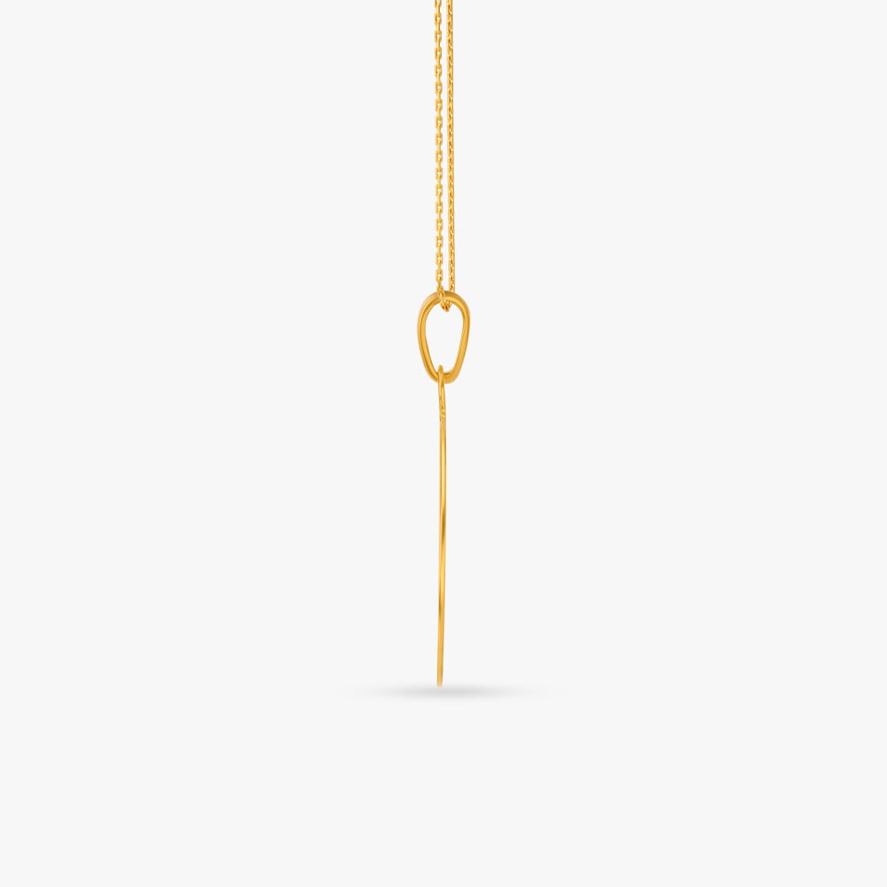Sacred Lord Ganesha Gold Pendant,,hi-res image number null