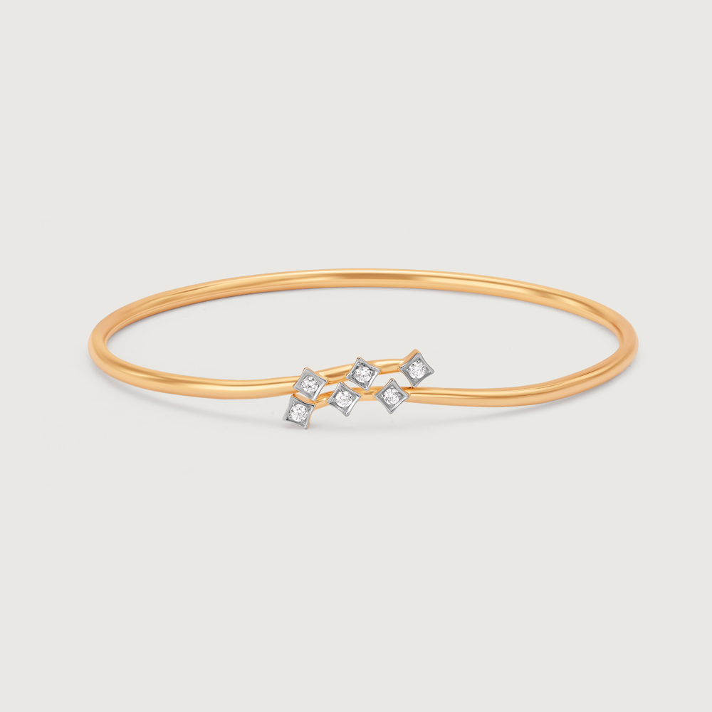 The Ethereal Elegance 14KT Diamond Bangle,,hi-res image number null