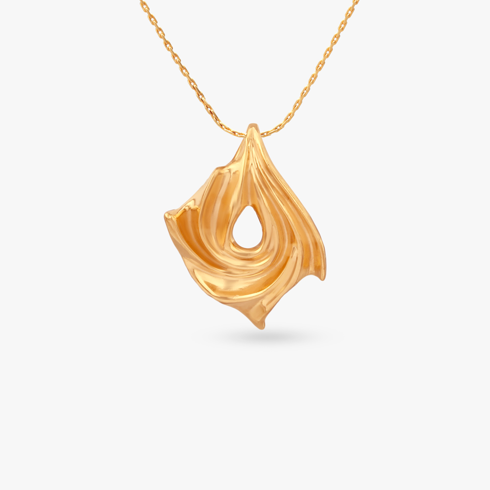 Fluid Grace Gold Pendant,,hi-res image number null
