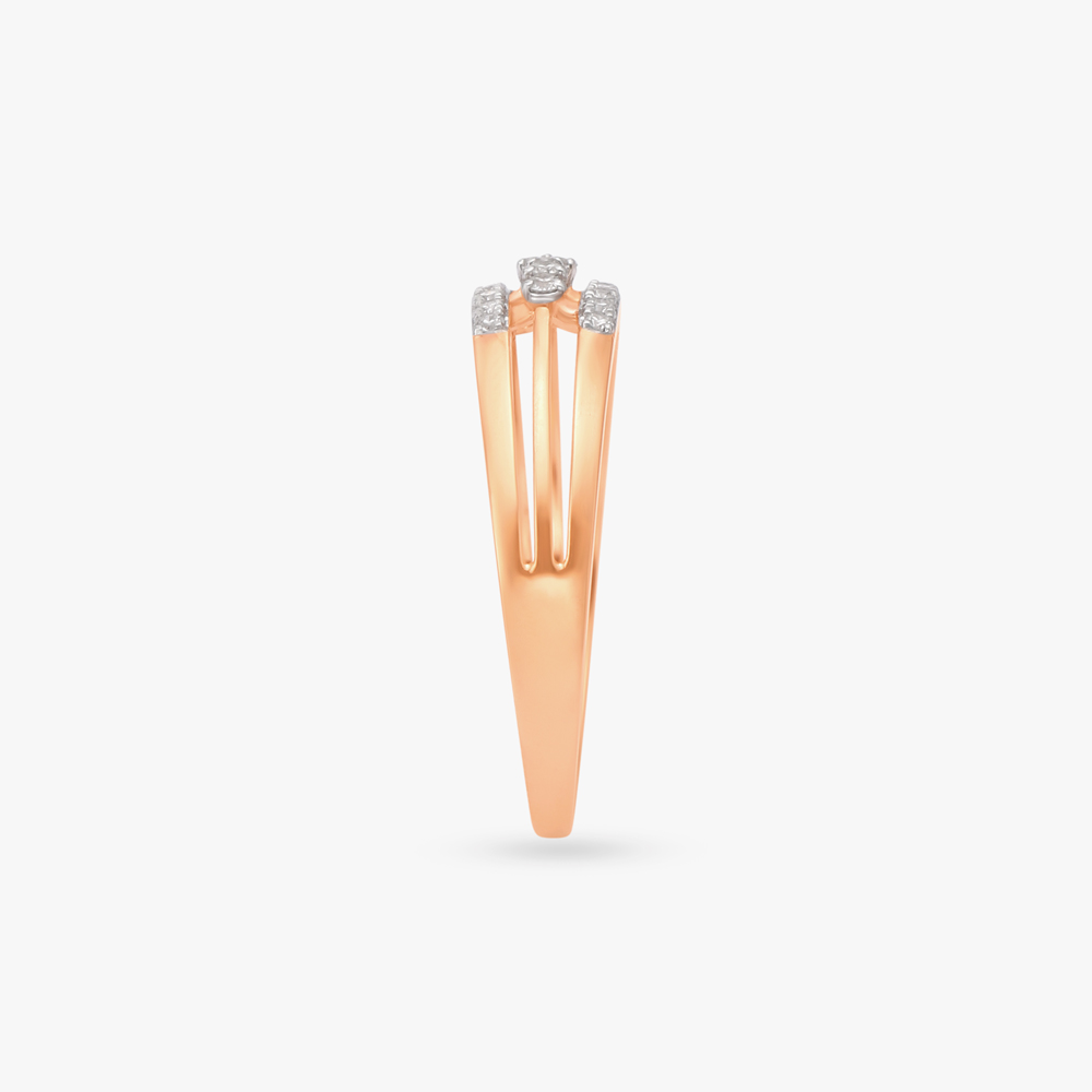 Triple-Row Diamond Finger Ring,,hi-res image number null