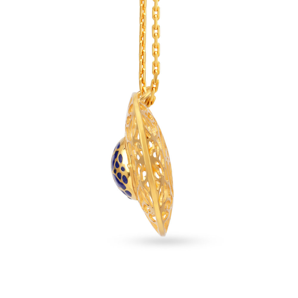 Artistic Gold Pendant Set,,hi-res image number null