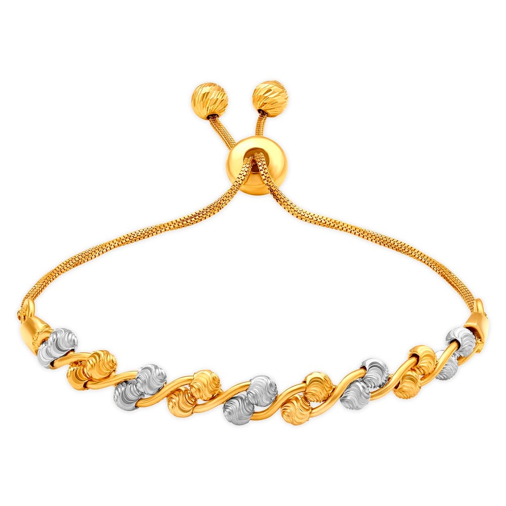 Dual Toned Gold Bracelet,,hi-res image number null