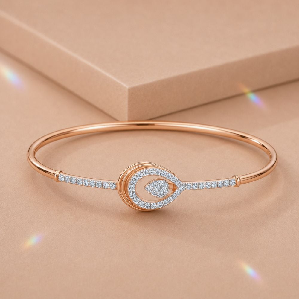 Radiant Curve Diamond Bangle,,hi-res image number null