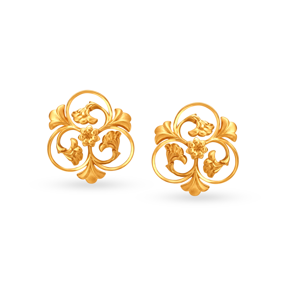 Top 91+ gold stud earrings in tanishq super hot - esthdonghoadian