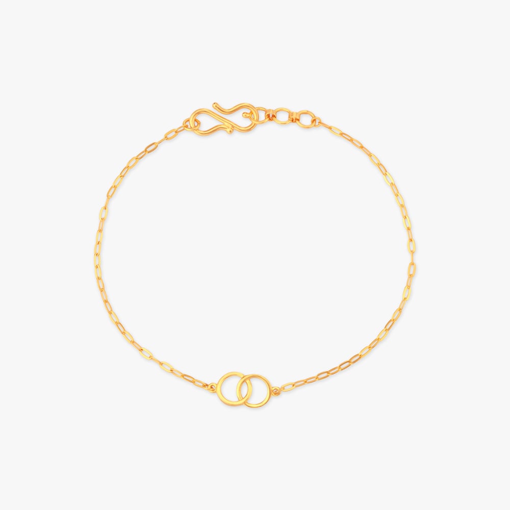 Circle Connection Gold Bracelet,,hi-res image number null