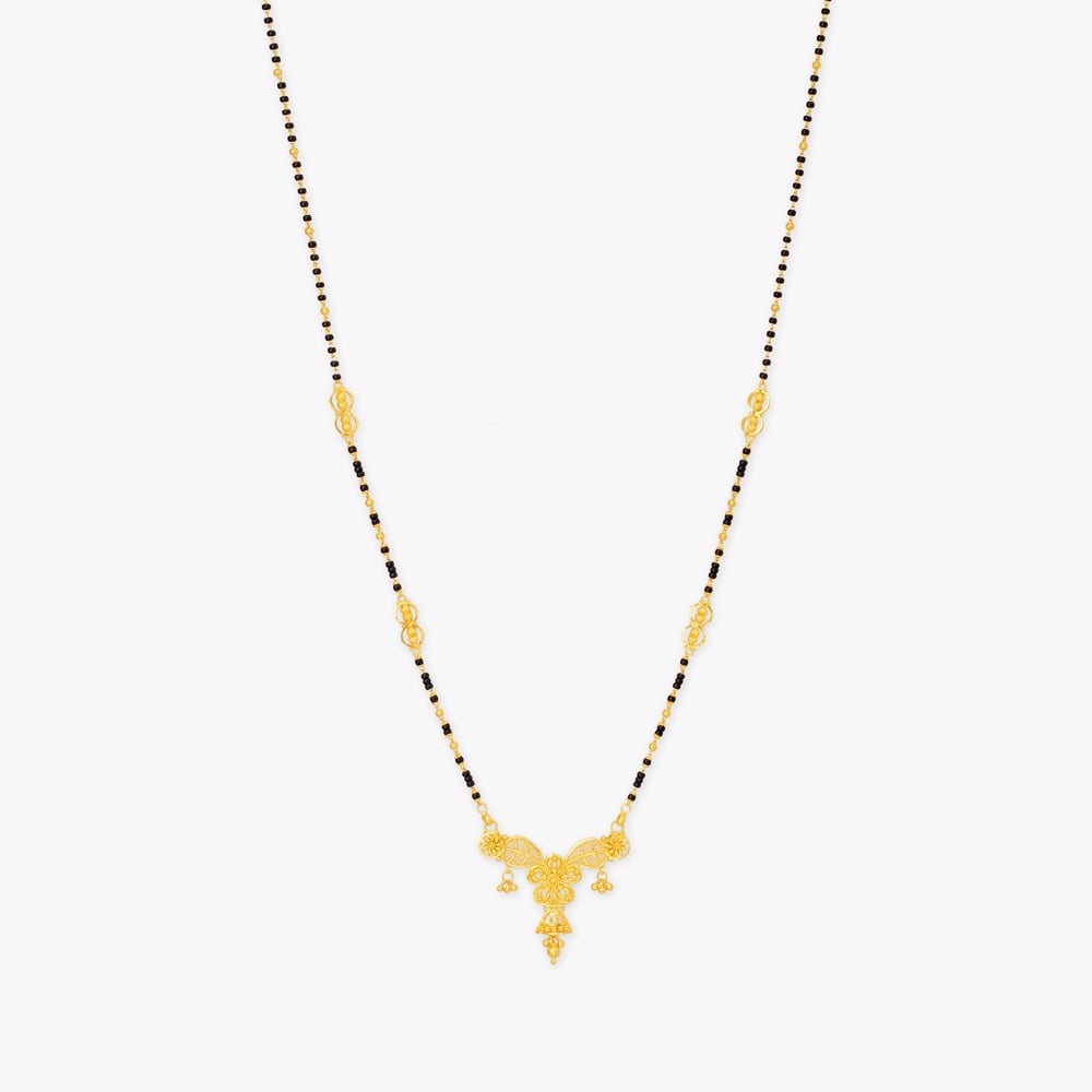 Floral Scroll Mangalsutra,,hi-res image number null