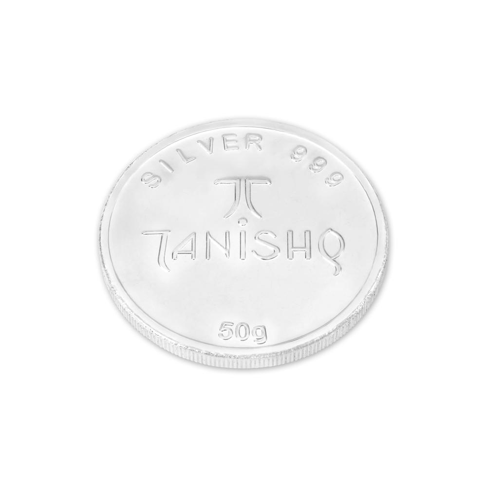 Ganesha And Lakshmi 50 Gram 999 Purity Silver Coin,,hi-res image number null