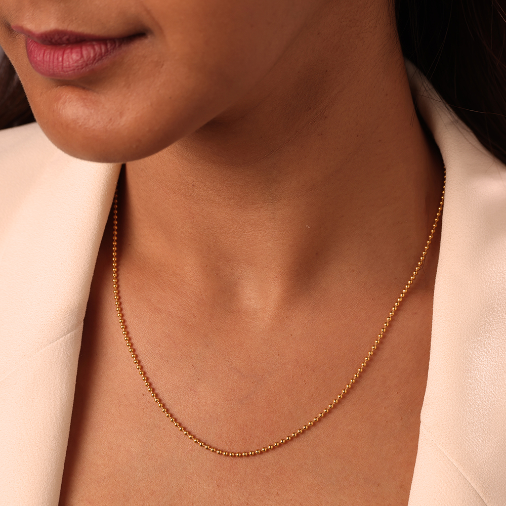 Bead Link 22 Kt Gold Chain,,hi-res image number null