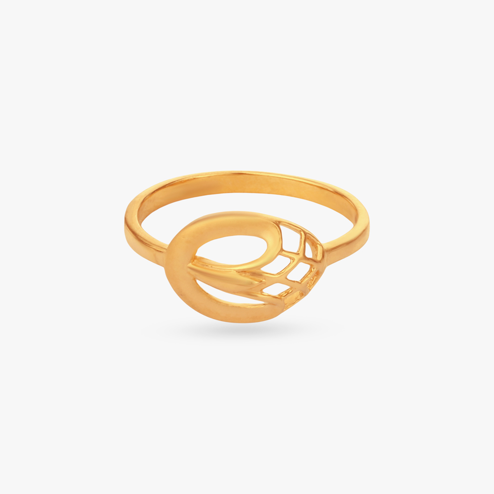 Frame Curve Gold Ring,,hi-res image number null