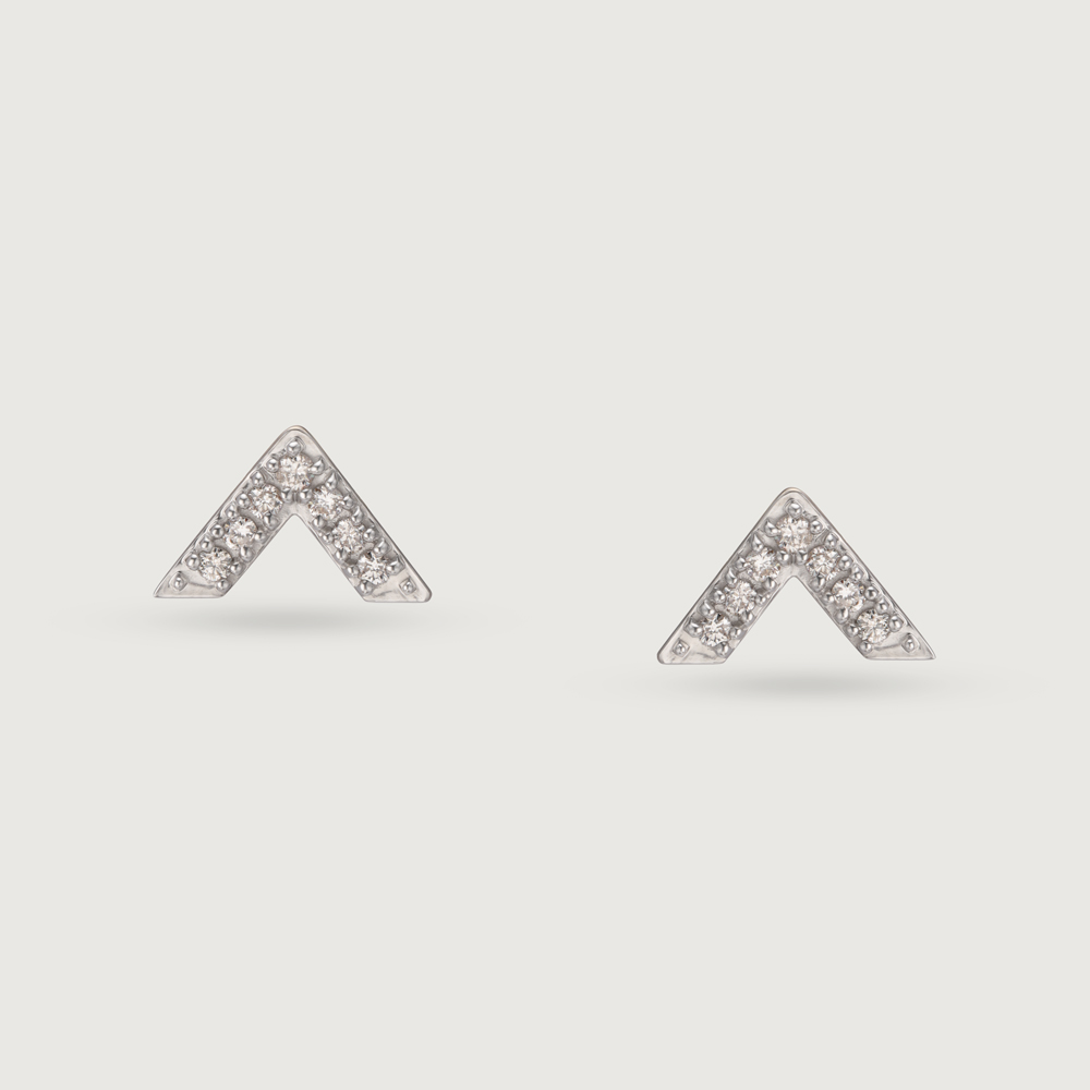 14KT Yellow Gold Radiant Summit Diamond Earrings,,hi-res image number null