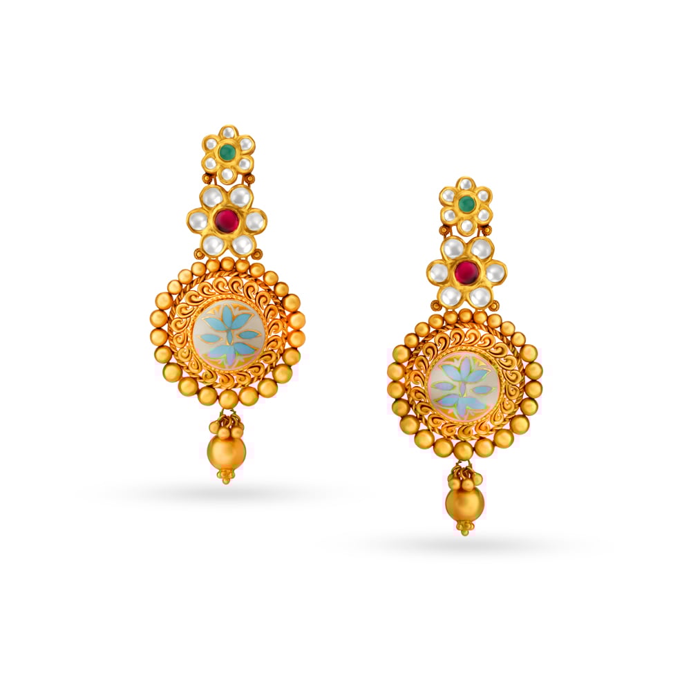 Earrings shop gold bridal
