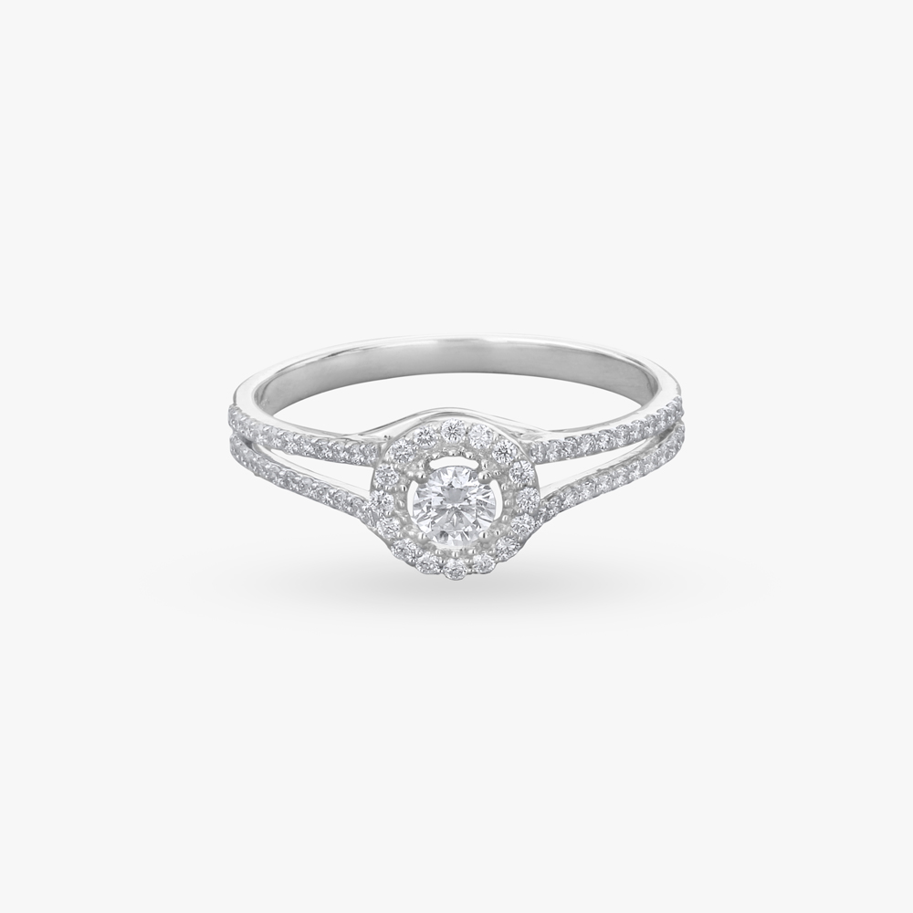Gleaming Aura Diamond Finger Ring,,hi-res image number null