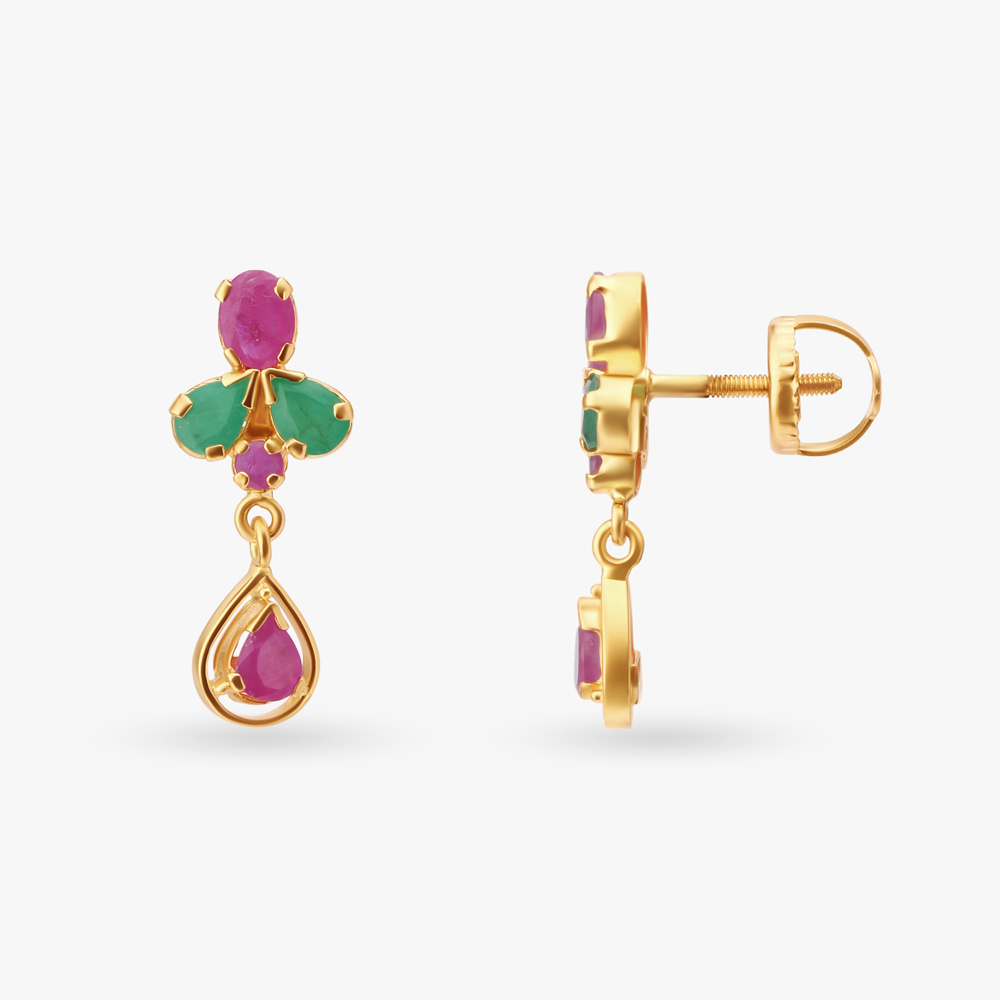 Vibrant Pendant With Chain And Earrings Set,,hi-res image number null