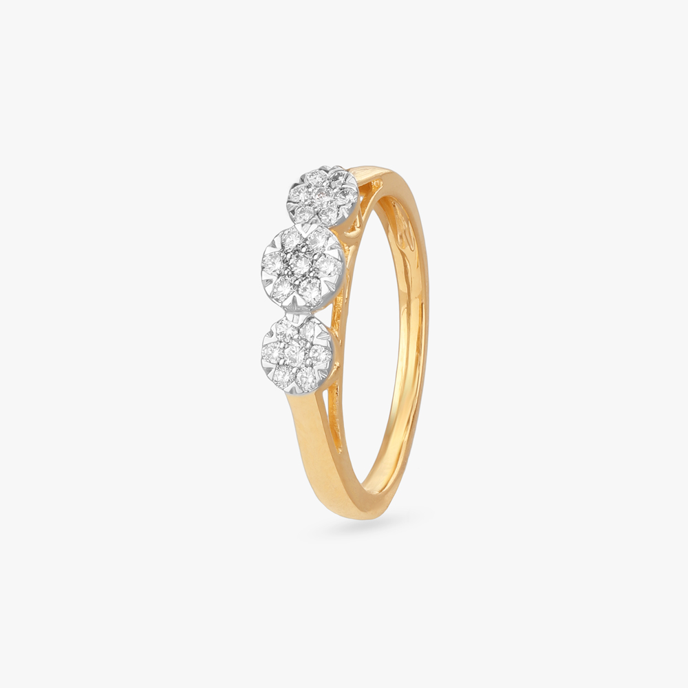 Gleaming Unity Diamond Finger Ring,,hi-res image number null