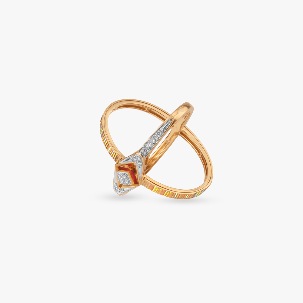 Radiant Ember Diamond Ring,,hi-res image number null