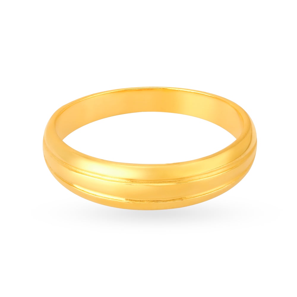 Delicate 22 Karat Yellow Gold Finger Ring,,hi-res image number null