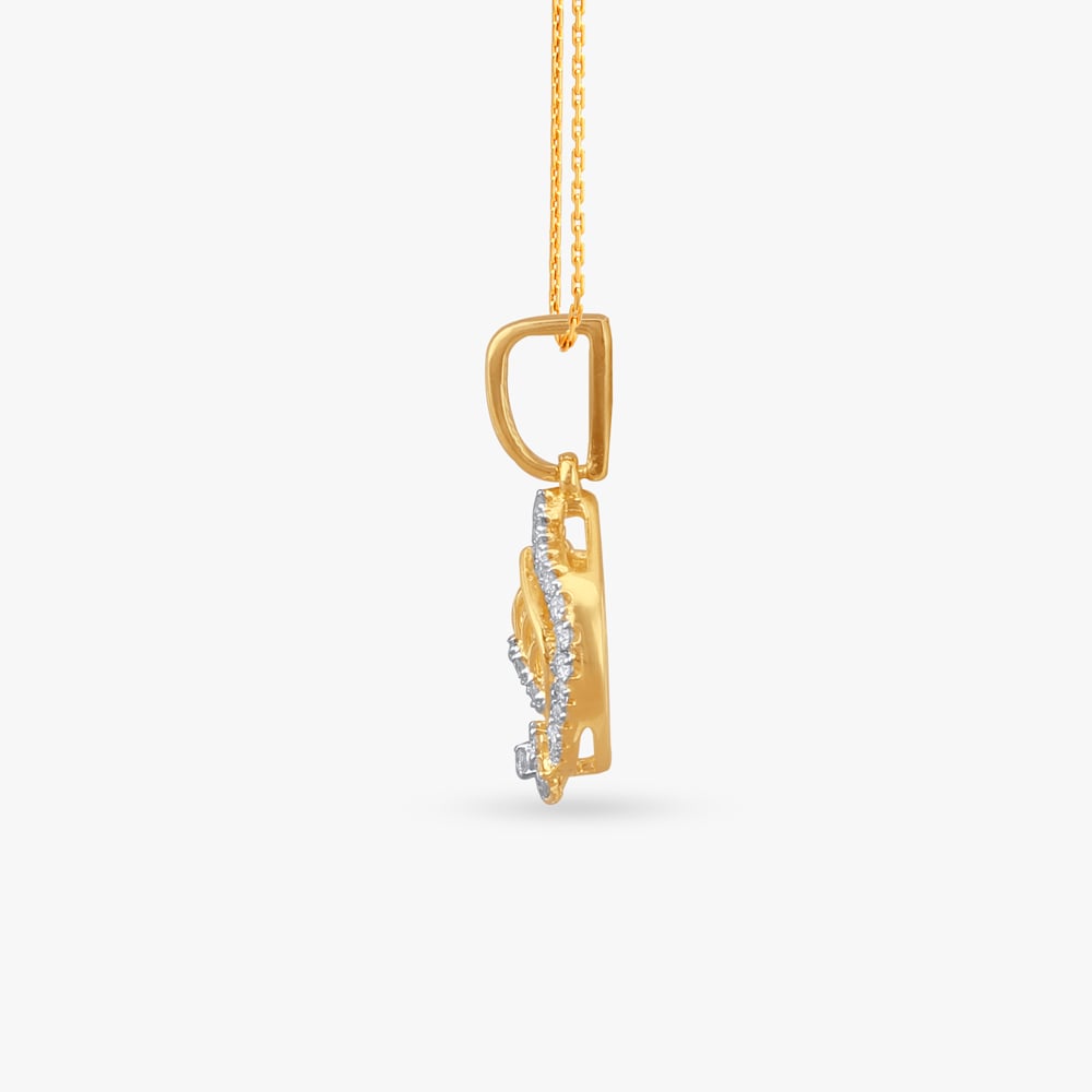 Radiant Crest Diamond Pendant,,hi-res image number null
