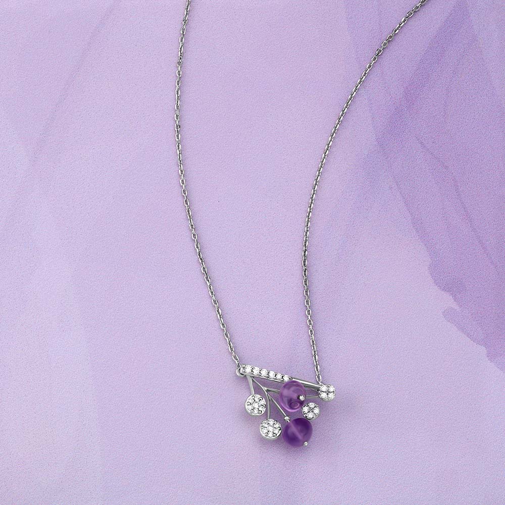 Violet Winters Pendant with Chain