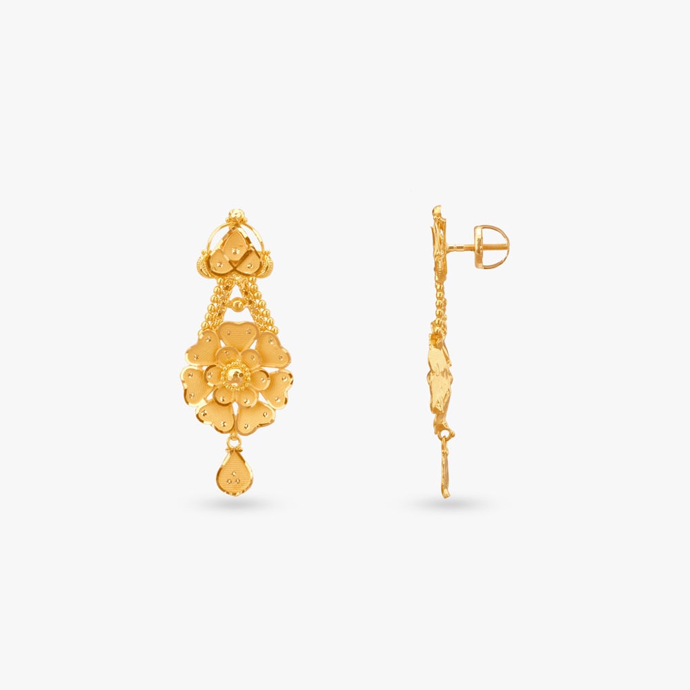 Mesh Drop Gold Necklace Set,,hi-res image number null