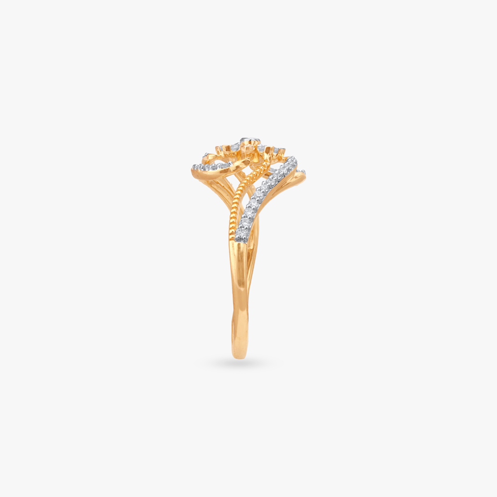 Petal Dance Diamond Finger Ring,,hi-res image number null