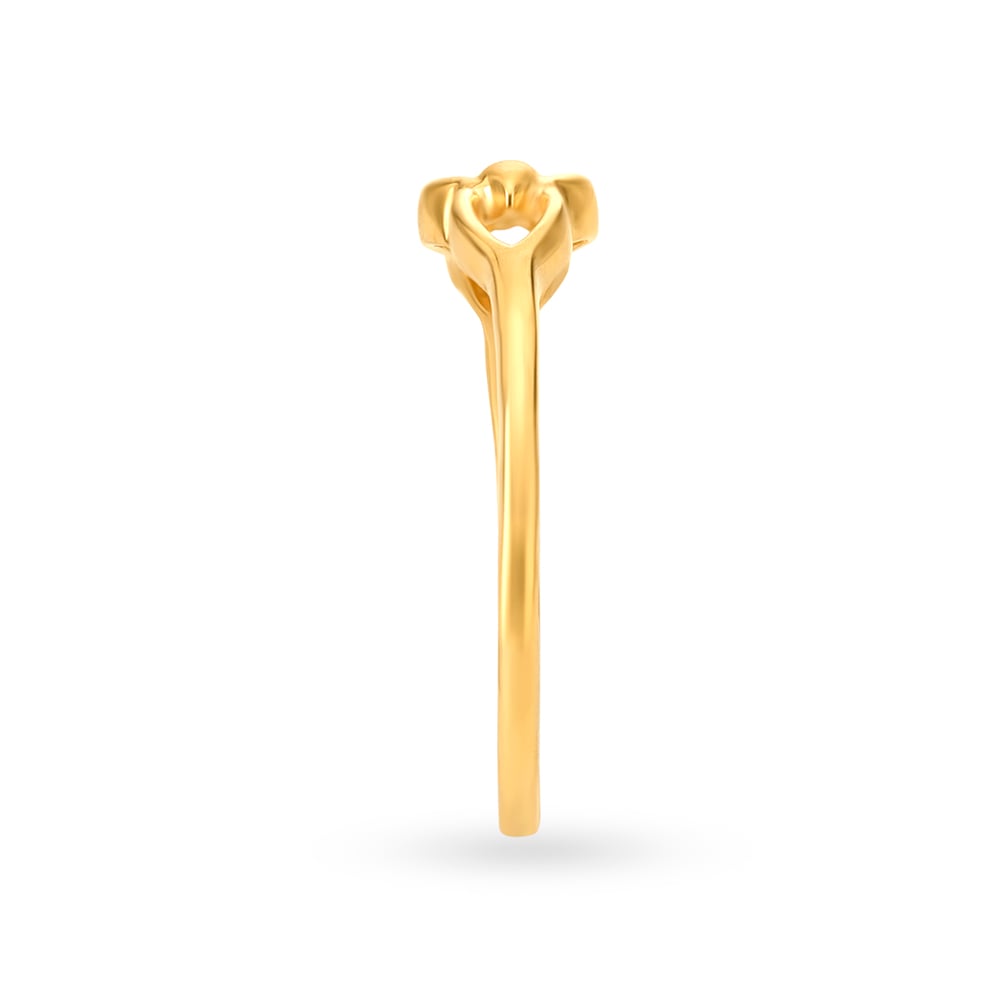 Simple 22 Karat Yellow Gold Finger Ring,,hi-res image number null