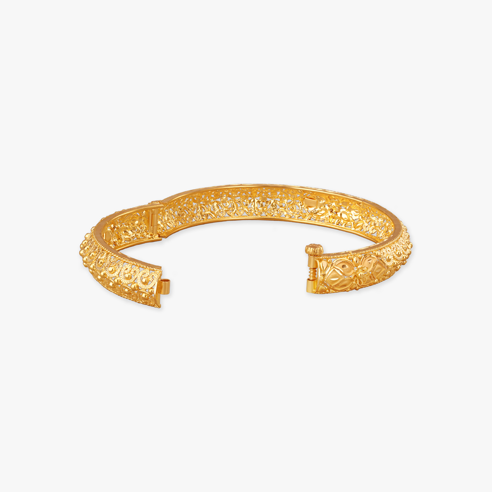 Flawless Grace Gold Bangles,,hi-res image number null
