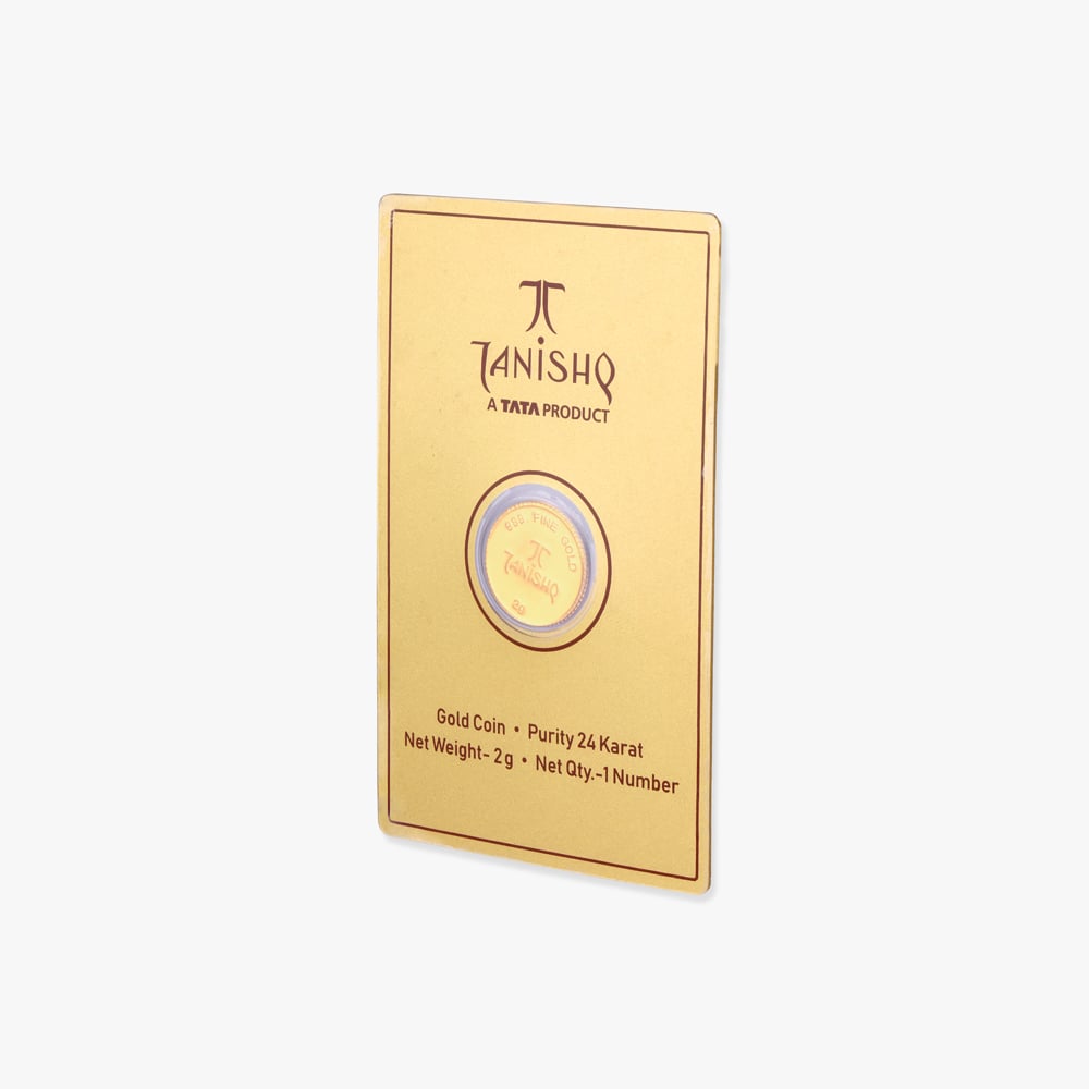 2 gram 24 Karat Gold Coin with Ganesha Motif,,hi-res image number null